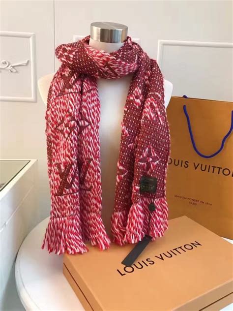 red louis vuitton scarf replica|vintage Louis Vuitton scarf.